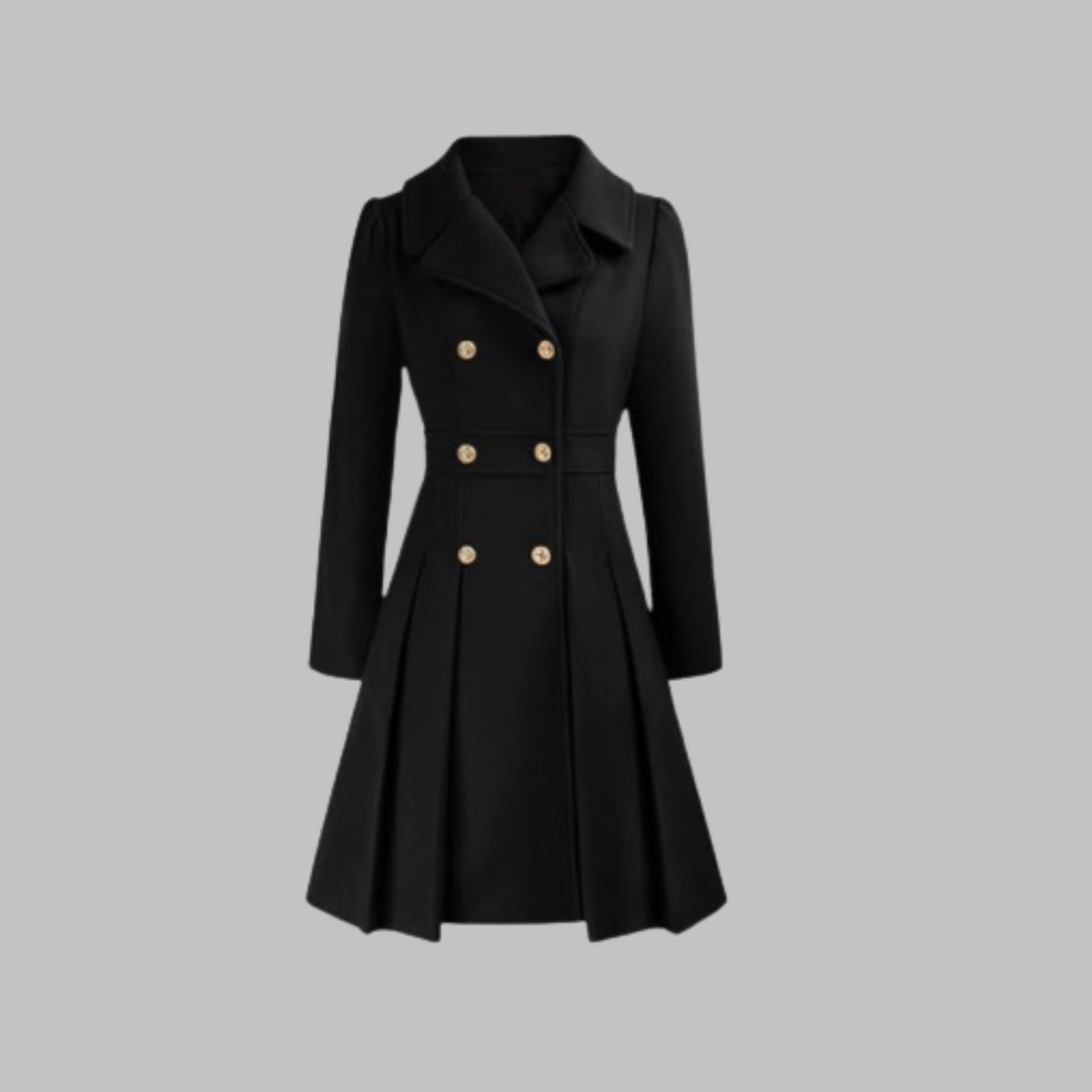 Amelia - Elegant Long Sleeve Coat — 19