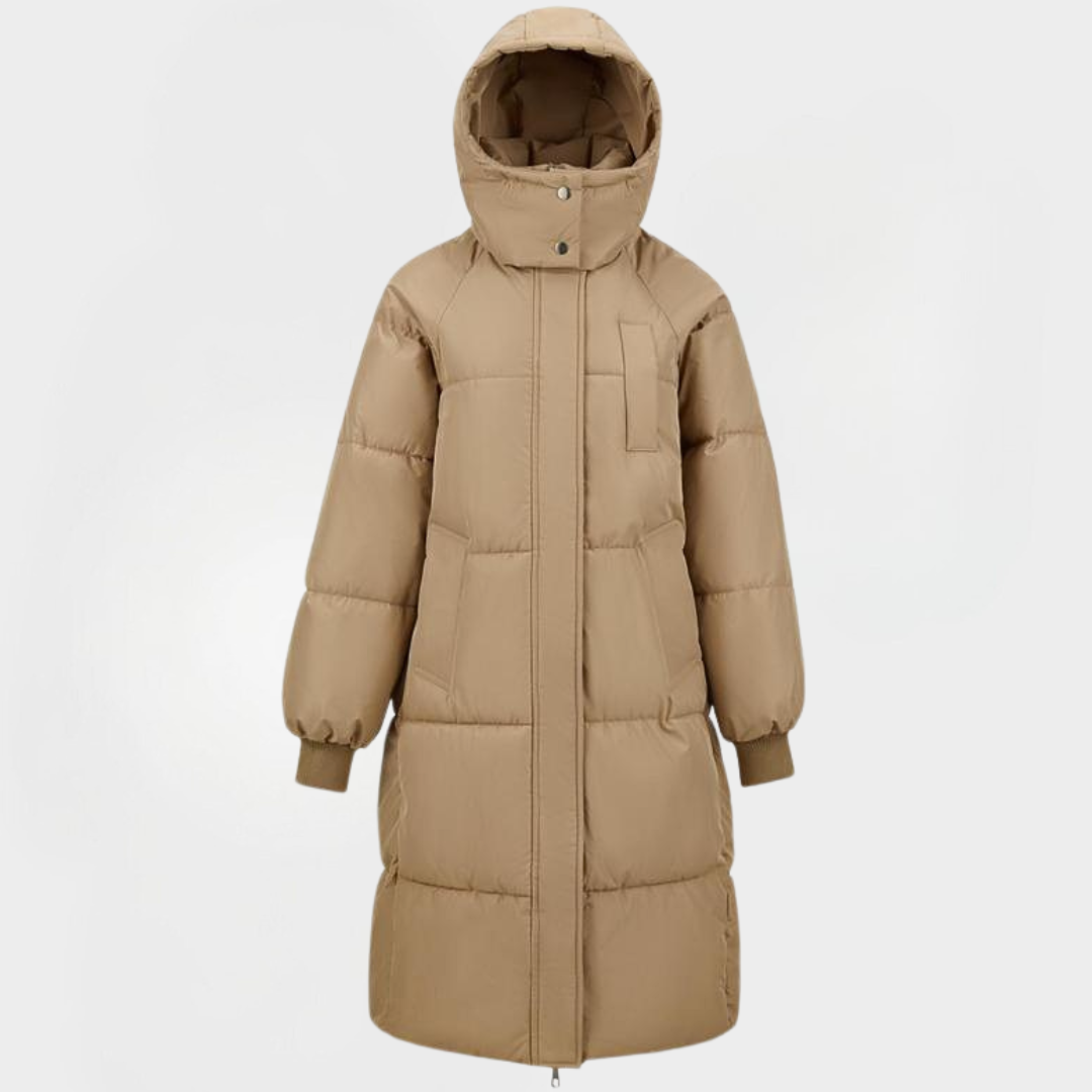 BERNA™ - Classic Hooded Puffer Jacket Long Winter Coat for Women — 3