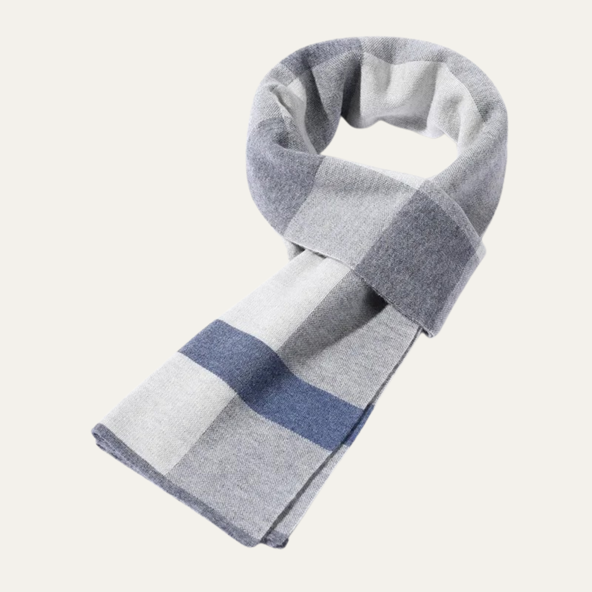 The Highgate Men's Classic Knit Plaid Scarf — 9
