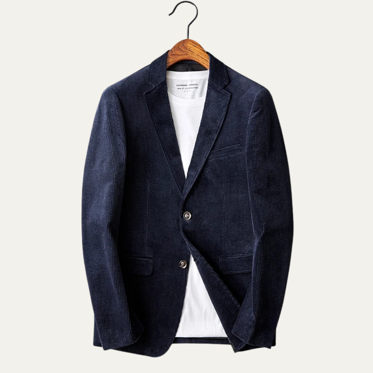La Veste Blazer Casual en Corde de Velours Slim Fit pour Hommes Riccione — 8