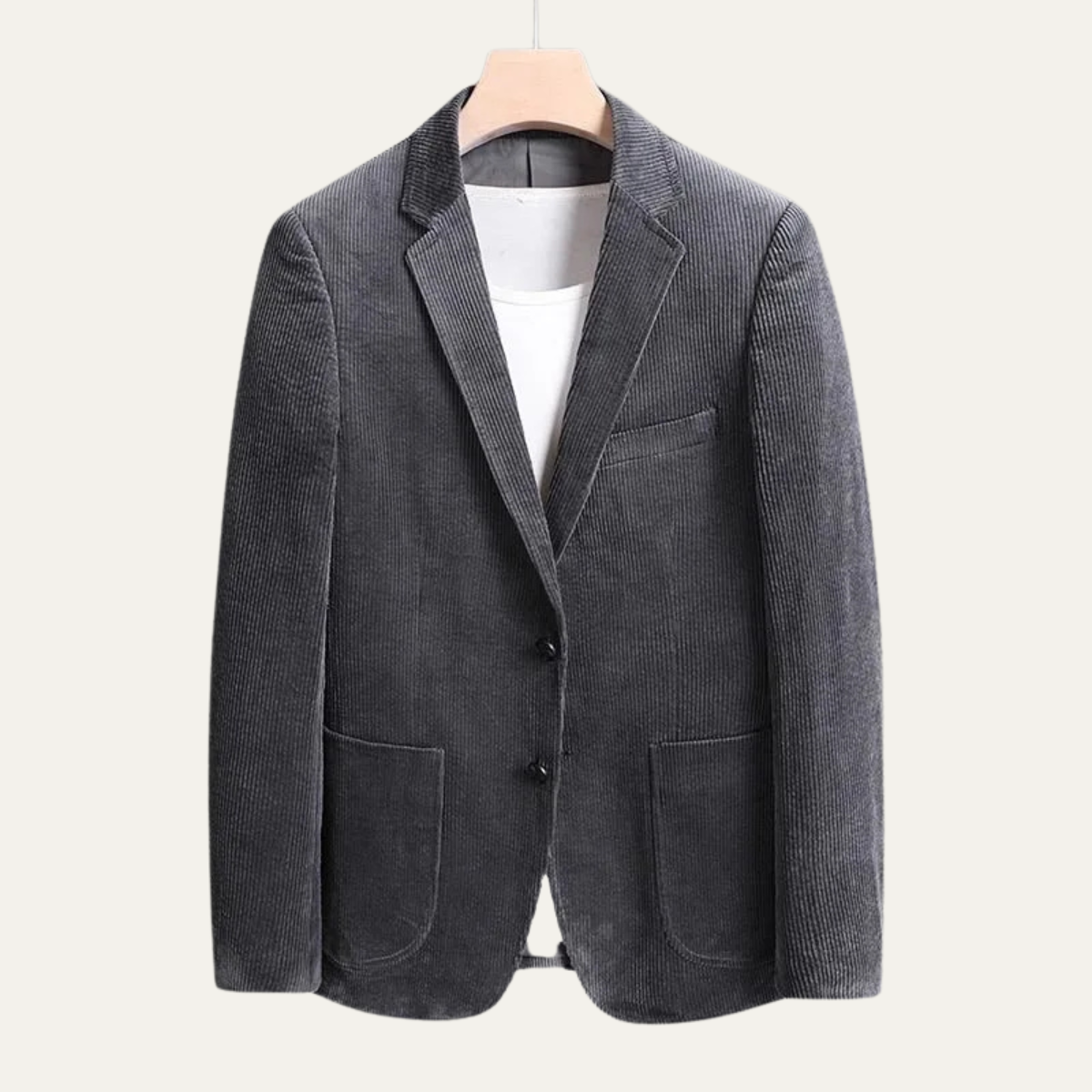 La Veste Blazer en Velours Côtelé Vintage Casual Slim Fit pour Hommes de Livorno — 8