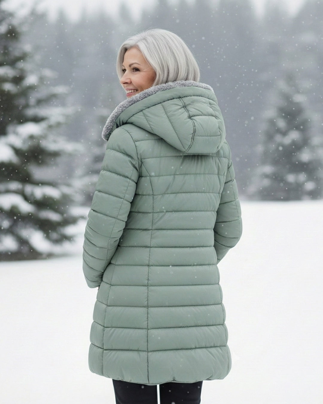 Grace - Warm Fleece Puffer Jacket — 12