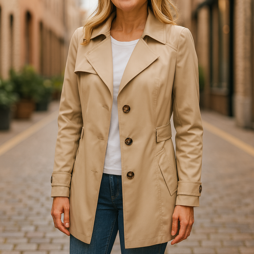 Jamie - Elegant Autumn Trench Coat — 7
