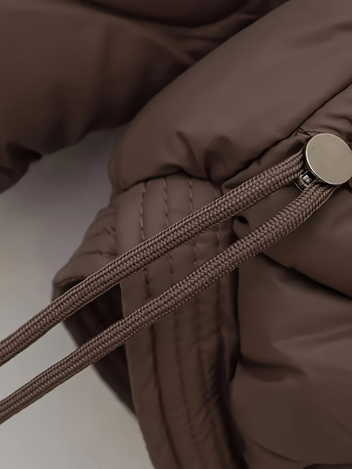 Veste matelassée ondulée, nouveau style automne-hiver, manteau chaud à col surdimensionné, haut décontracté pour femmes avec poche color-block, col amovible et rembourrage isolant matelassé, facile pour l'hiver à -10°C, coupe-vent et rétention de chaleur, — 9