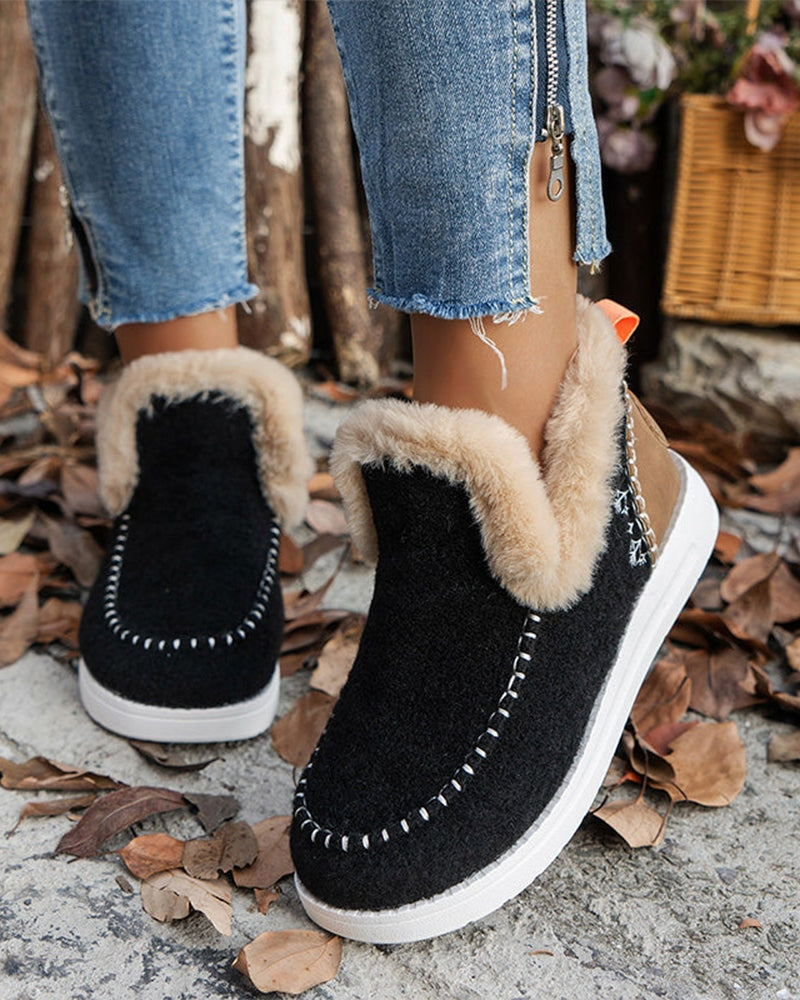 ❄️Bottines D’Hiver Femme Antidérapantes Avec Fausse Fourrure — 2