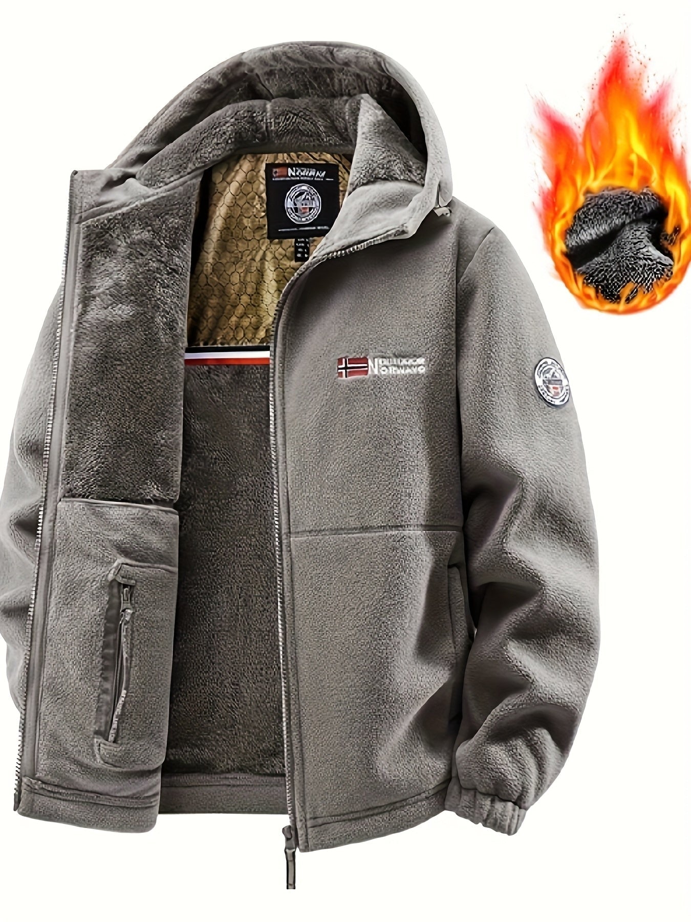 [Shu Le Shui OBM] Nouveaux produits de Pâques en ligne ! Nouveaux vestes d'automne et d'hiver doublées et épaissies en polaire, tissu polaire à la mode, doublure en graphène, décontractées, à la mode, énergiques et polyvalentes, adaptées aux scénarios de — 6