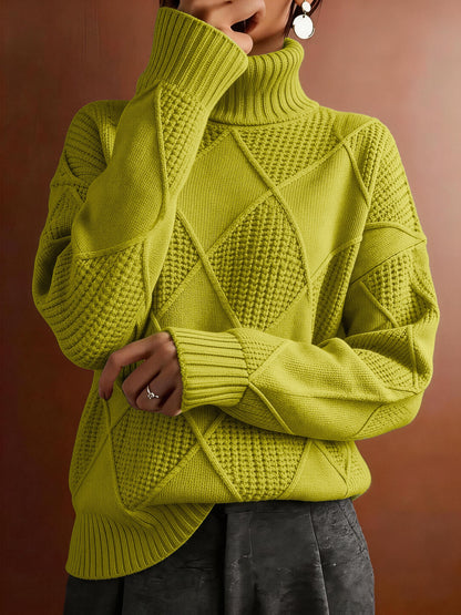 Grande Taille - Pull à Col Montant Décontracté Grande Taille — 8