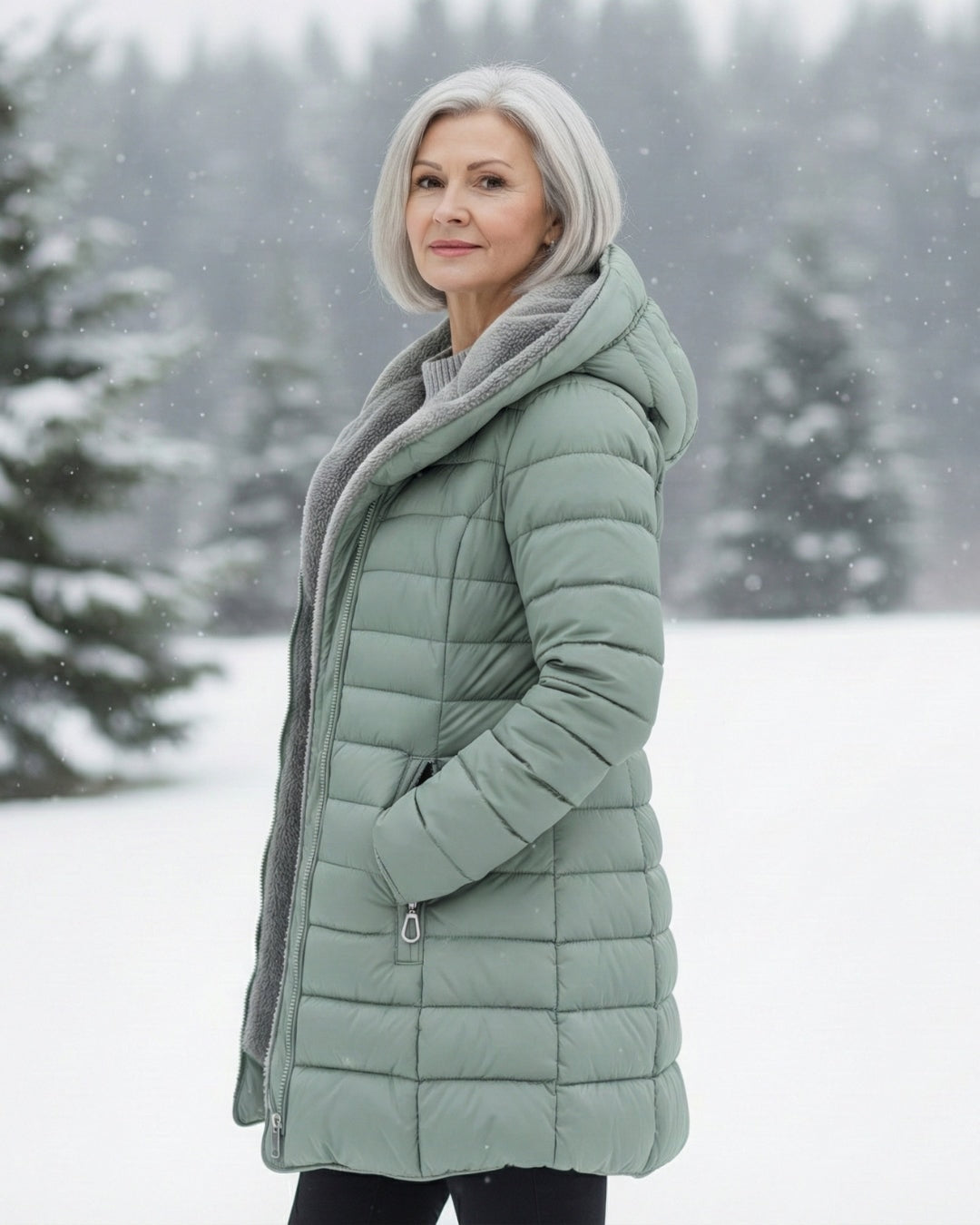 Grace - Warm Fleece Puffer Jacket — 10