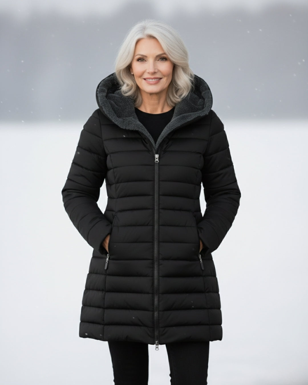 Grace - Warm Fleece Puffer Jacket — 4