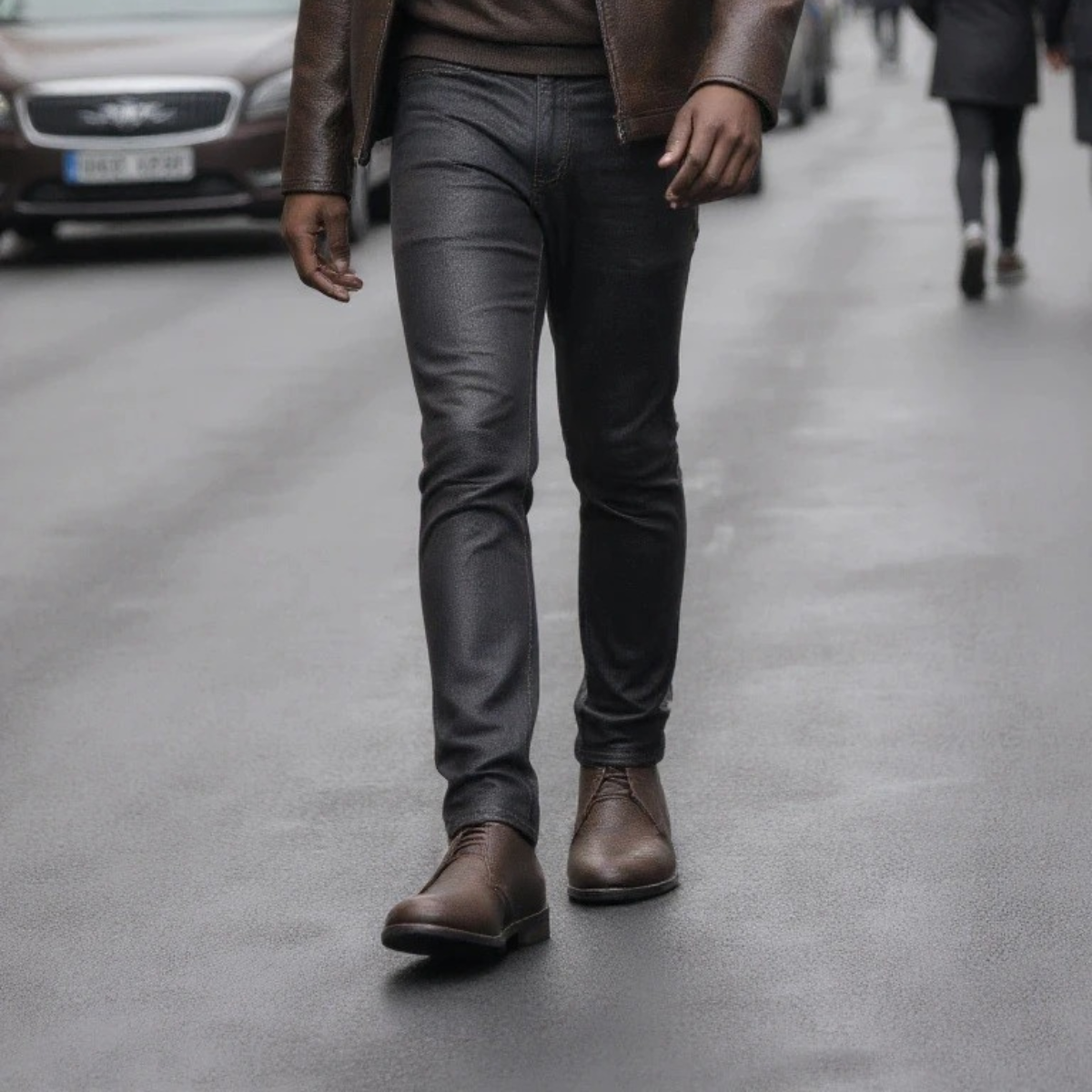 The Wildmere Men’s Vintage Ankle Brown Leather Boots — 7