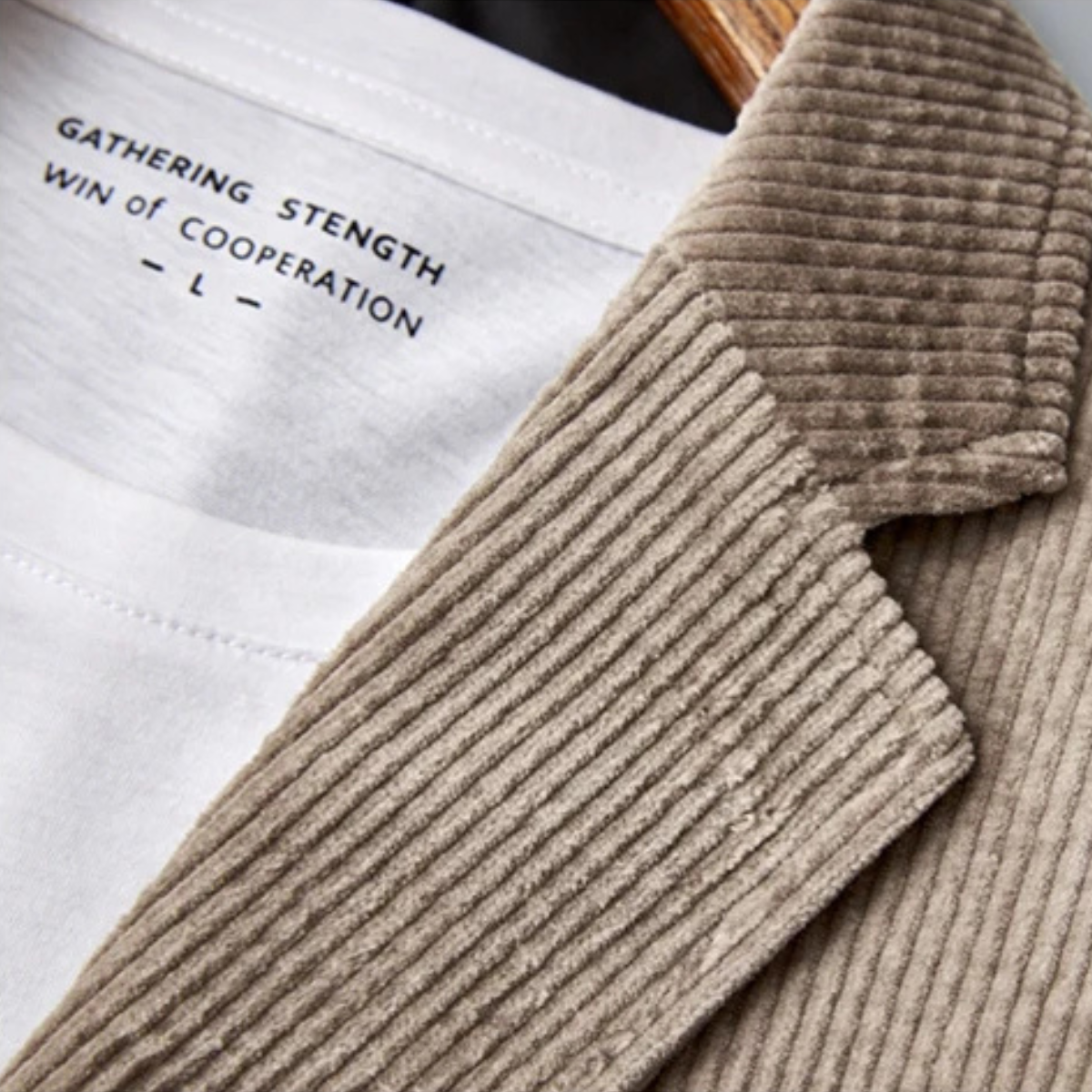 Le Costume Blazer en Velours Côtelé Ajusté pour Homme Giglio — 5