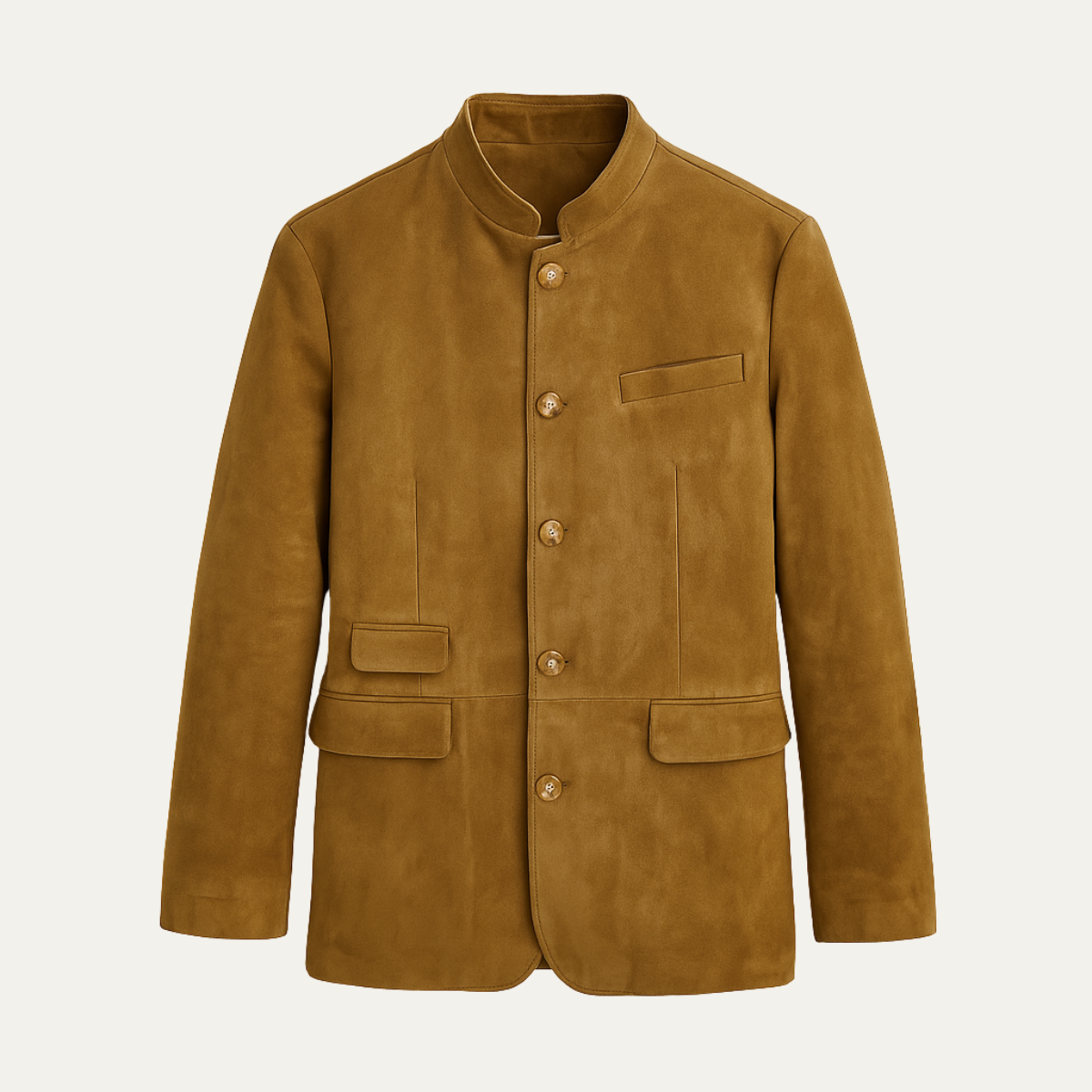 La Veste Blazer en Suède Décontractée pour Homme Belmont – Manteau à Boutonnage Simple — 1