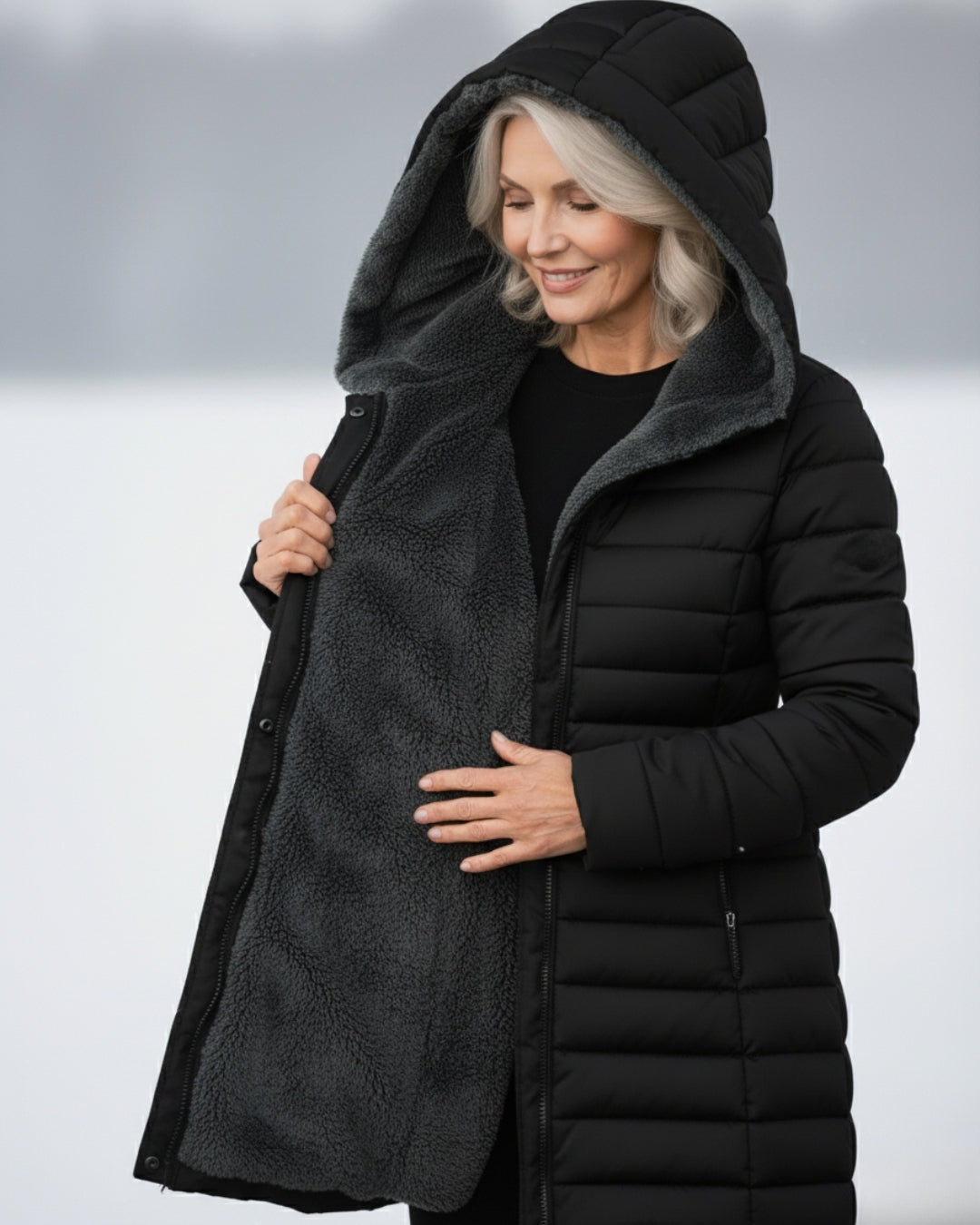 Grace - Warm Fleece Puffer Jacket — 7