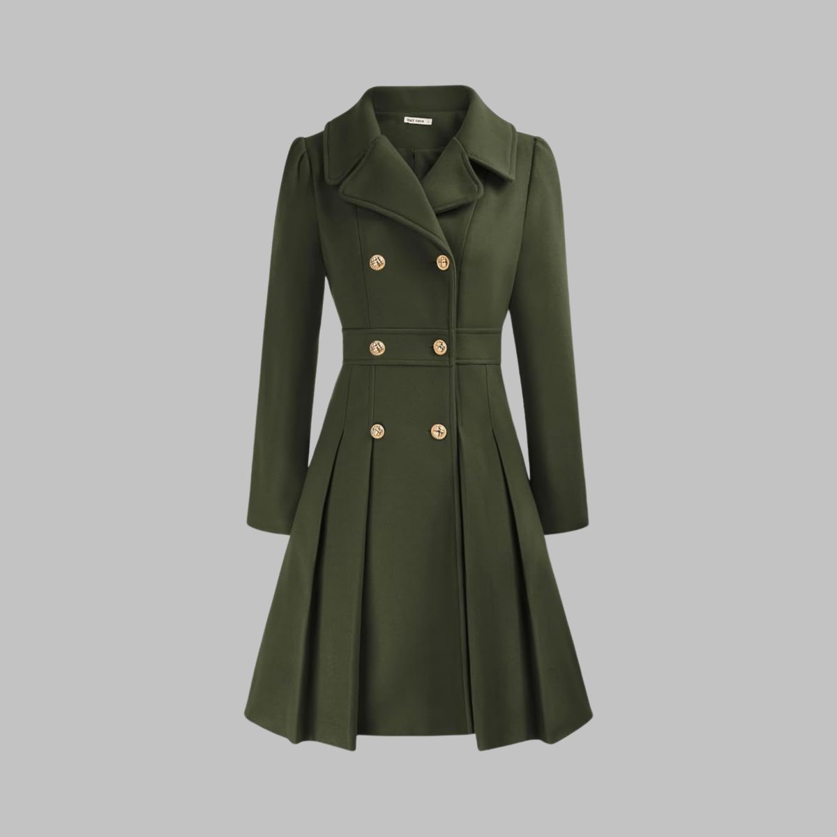 Amelia - Elegant Long Sleeve Coat — 12