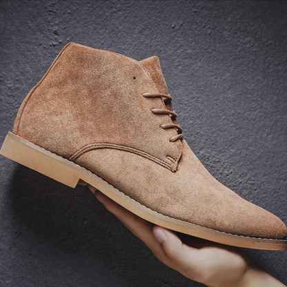 The Dockside Men’s Casual Suede Lace Up Ankle Boots — 6
