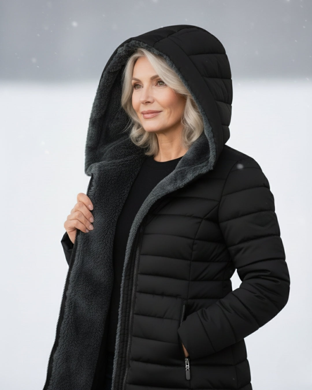 Grace - Warm Fleece Puffer Jacket — 5