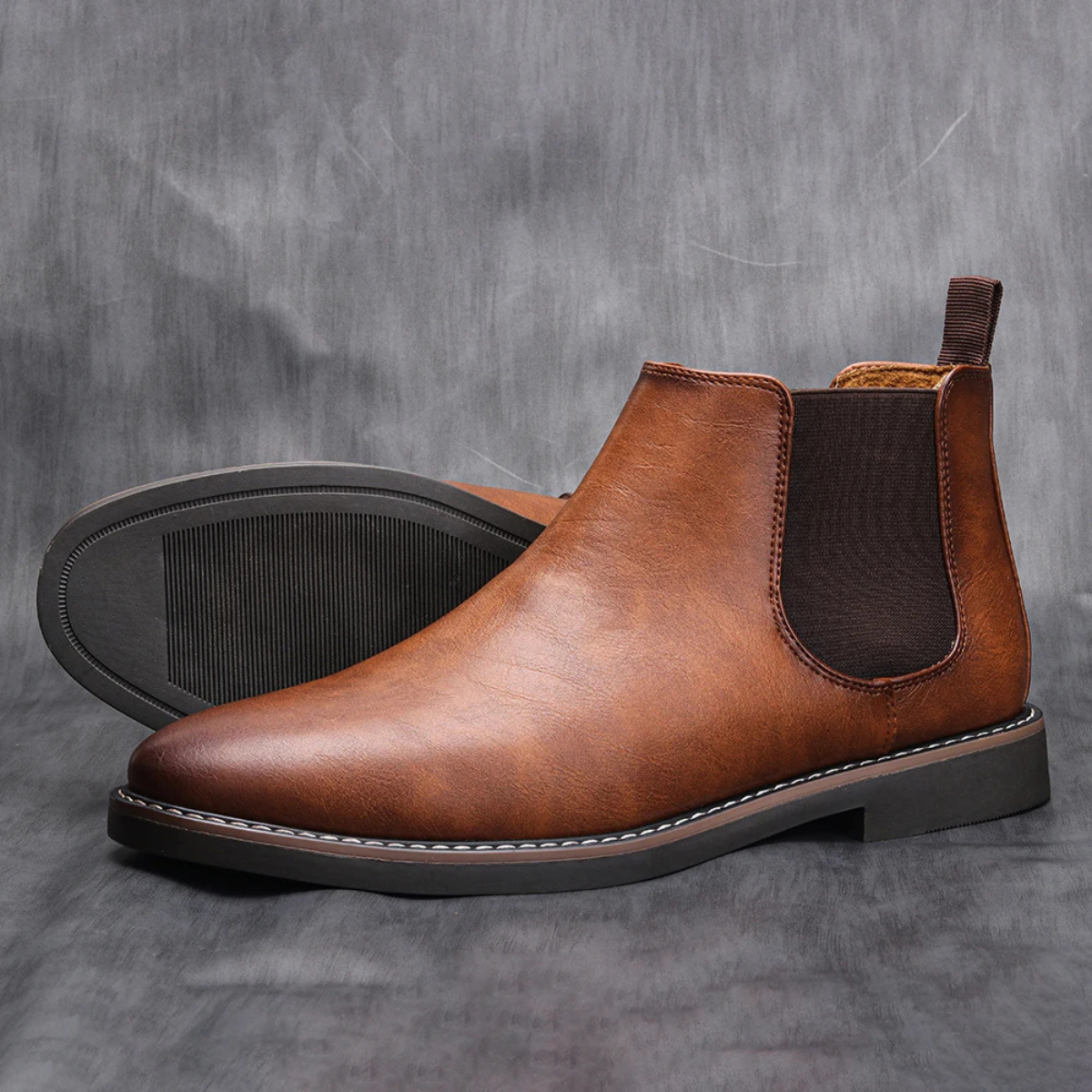 The Ridgeview Men’s Retro Slip On Chelsea Ankle Boots — 12