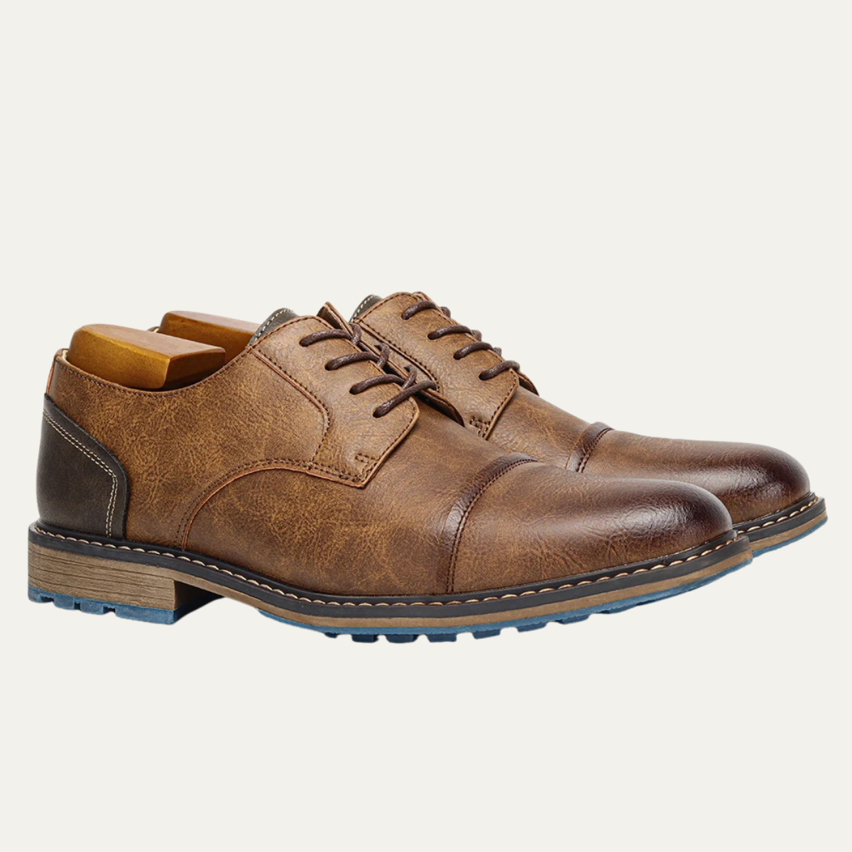 The Monferrato Men’s Retro Lace Up Leather Oxford Shoes — 13