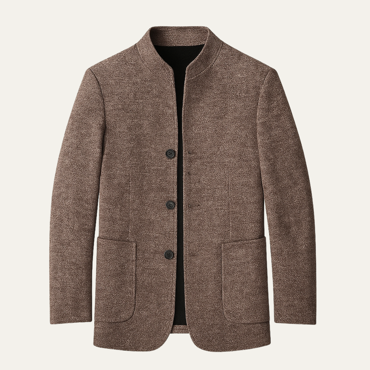 Le Blazer d'Affaires pour Hommes Alghero en Fleece Chaud avec Col Montant — 1