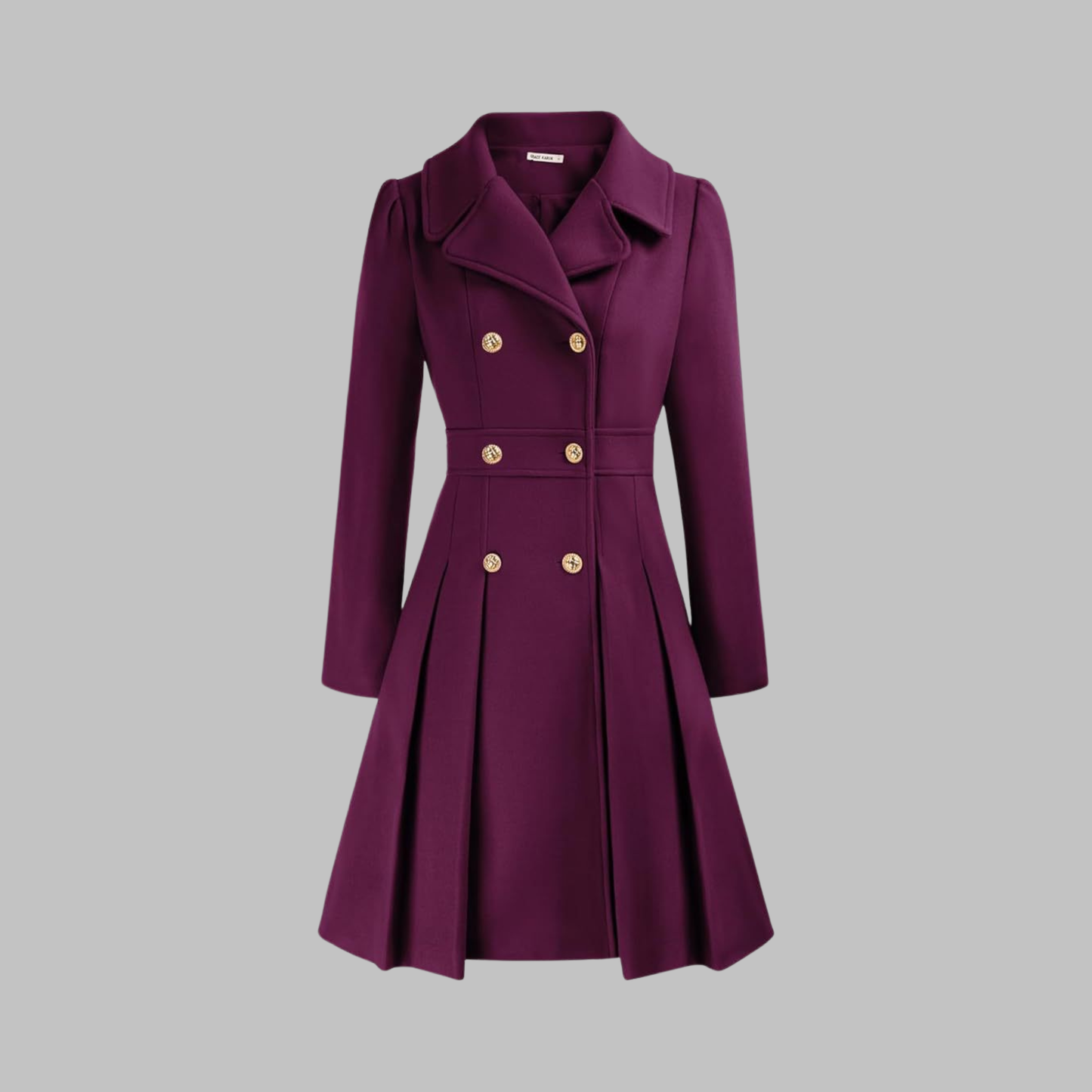 Amelia - Elegant Long Sleeve Coat — 16