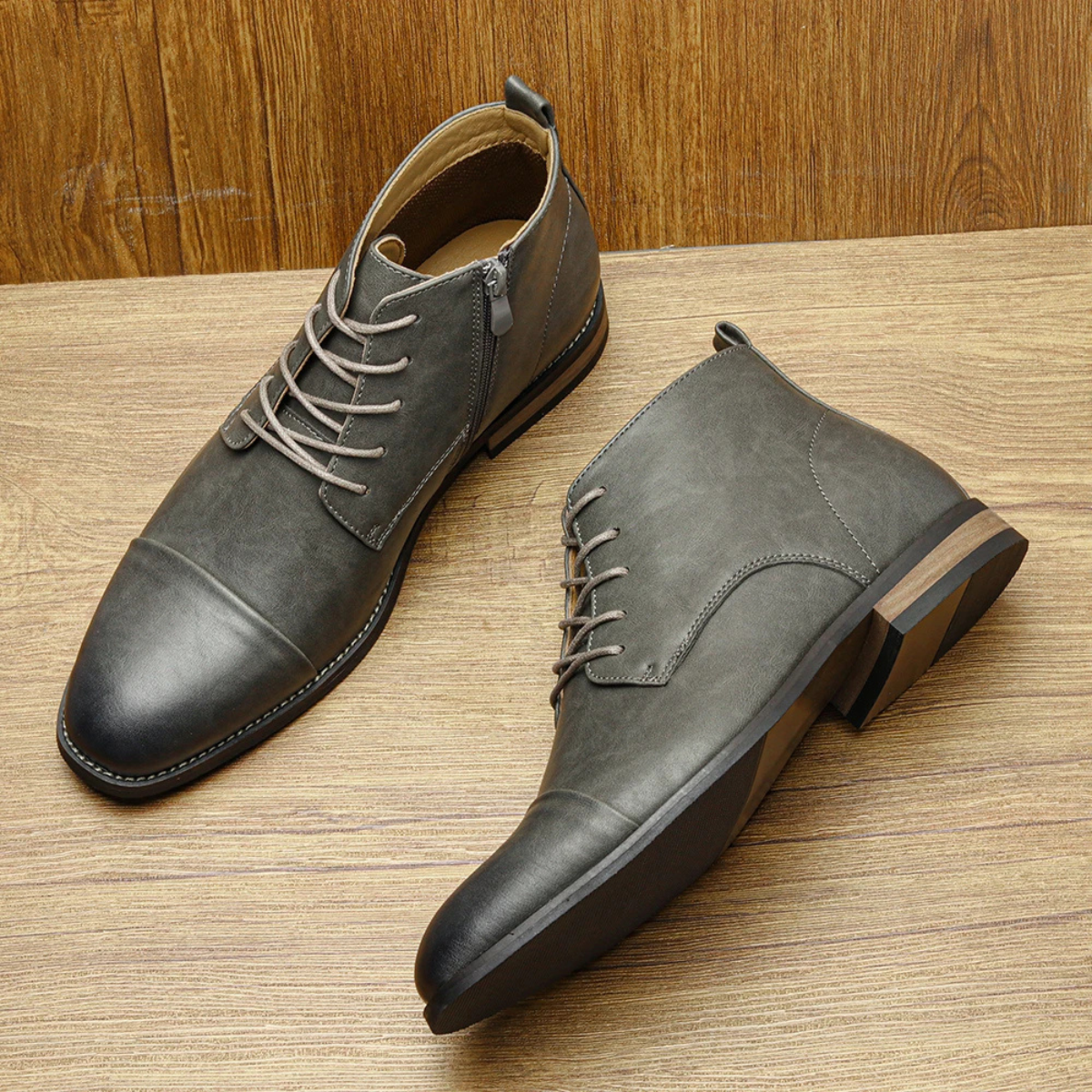 The Briarstone Men’s Leather Lace Up Smart Casual Ankle Boots — 4