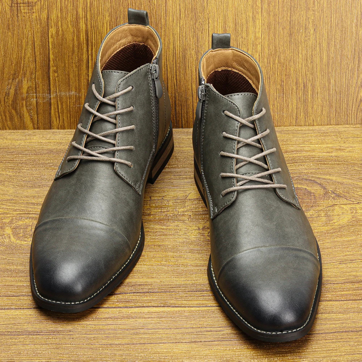 The Briarstone Men’s Leather Lace Up Smart Casual Ankle Boots — 5