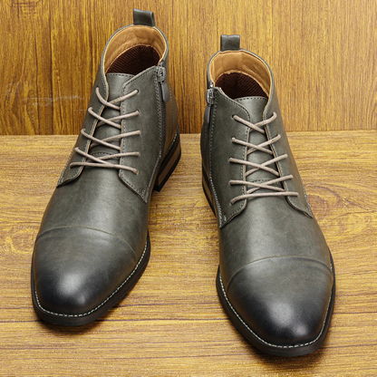 The Briarstone Men’s Leather Lace Up Smart Casual Ankle Boots — 5