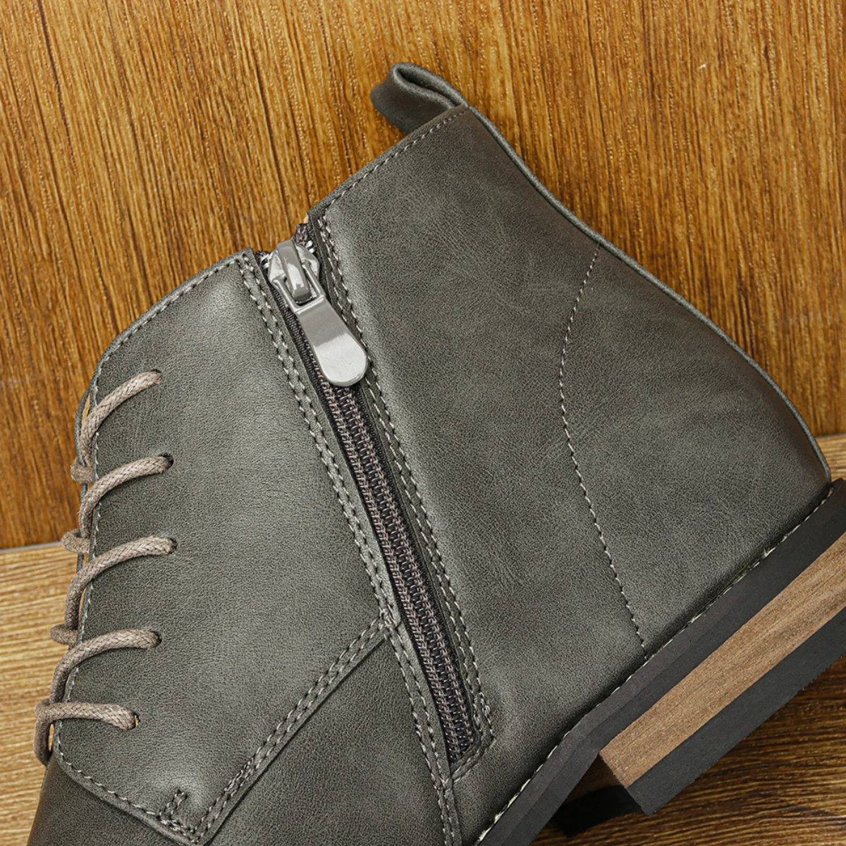 The Briarstone Men’s Leather Lace Up Smart Casual Ankle Boots — 7