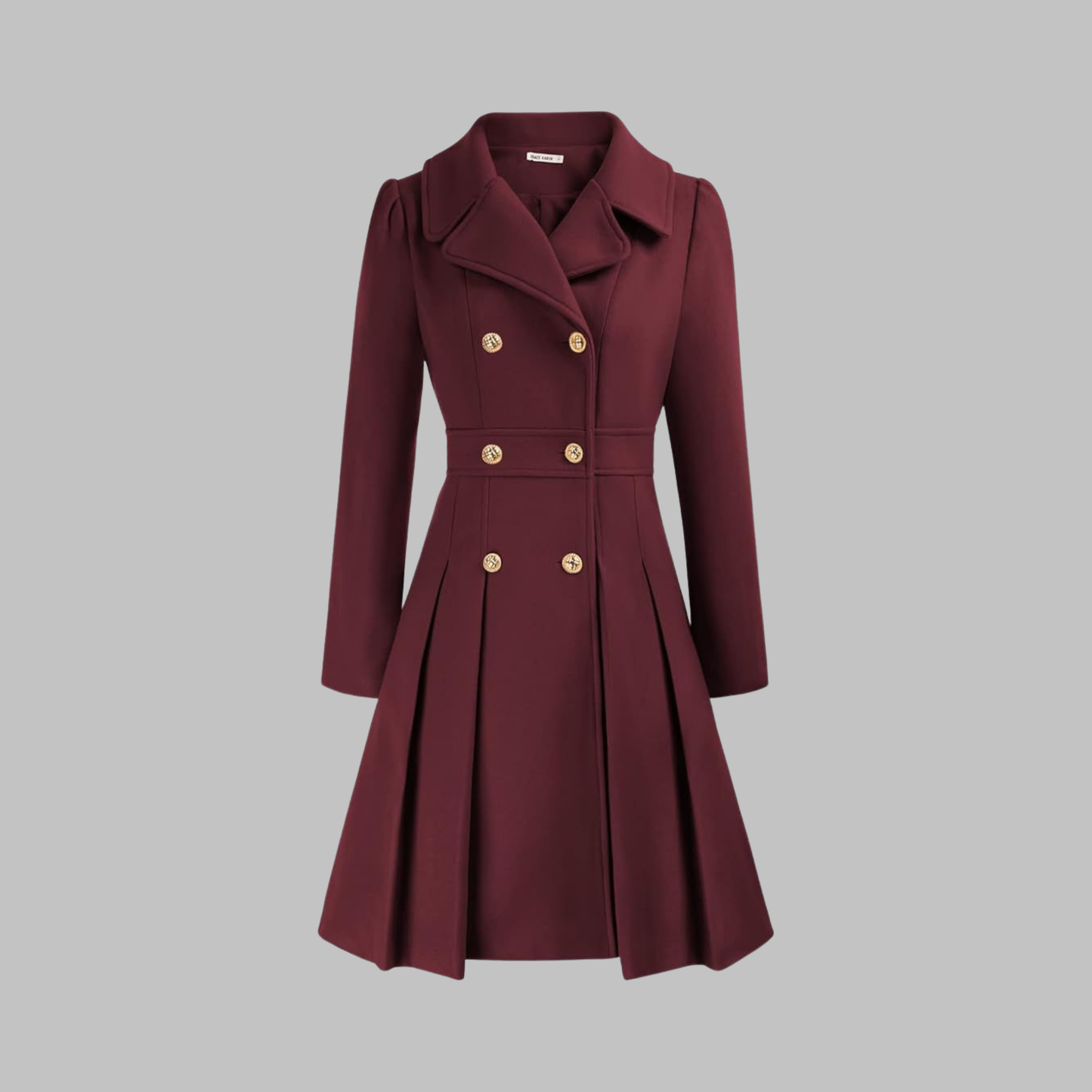 Amelia - Elegant Long Sleeve Coat — 17