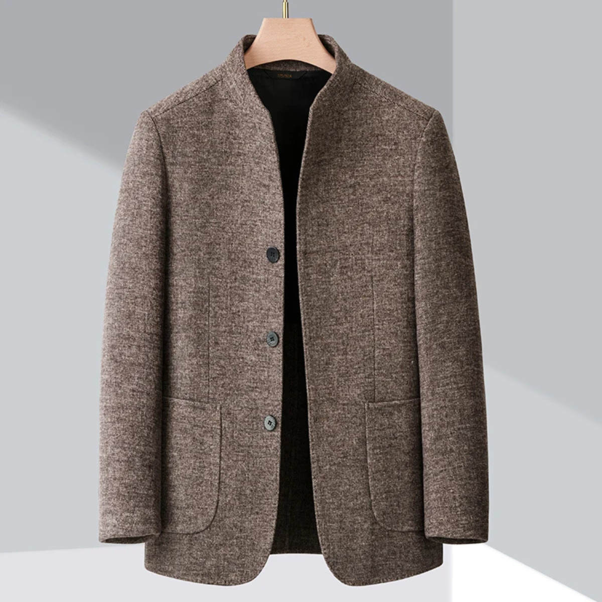 Le Blazer d'Affaires pour Hommes Alghero en Fleece Chaud avec Col Montant — 2