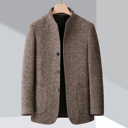 Le Blazer d'Affaires pour Hommes Alghero en Fleece Chaud avec Col Montant — 2