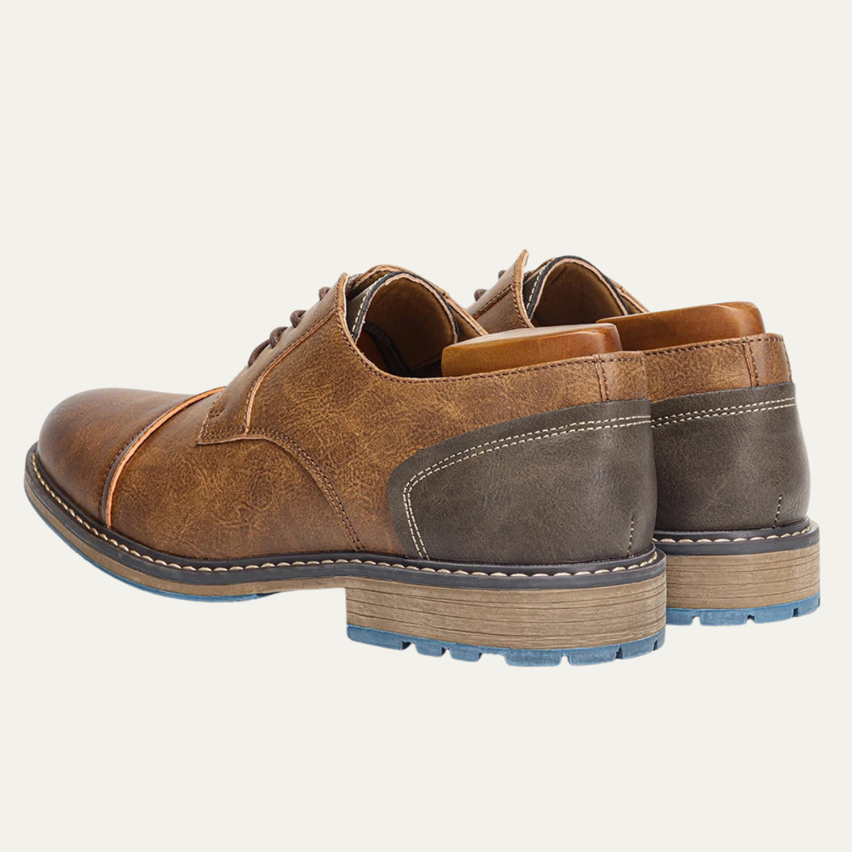 The Monferrato Men’s Retro Lace Up Leather Oxford Shoes — 12
