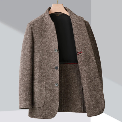 Le Blazer d'Affaires pour Hommes Alghero en Fleece Chaud avec Col Montant — 3