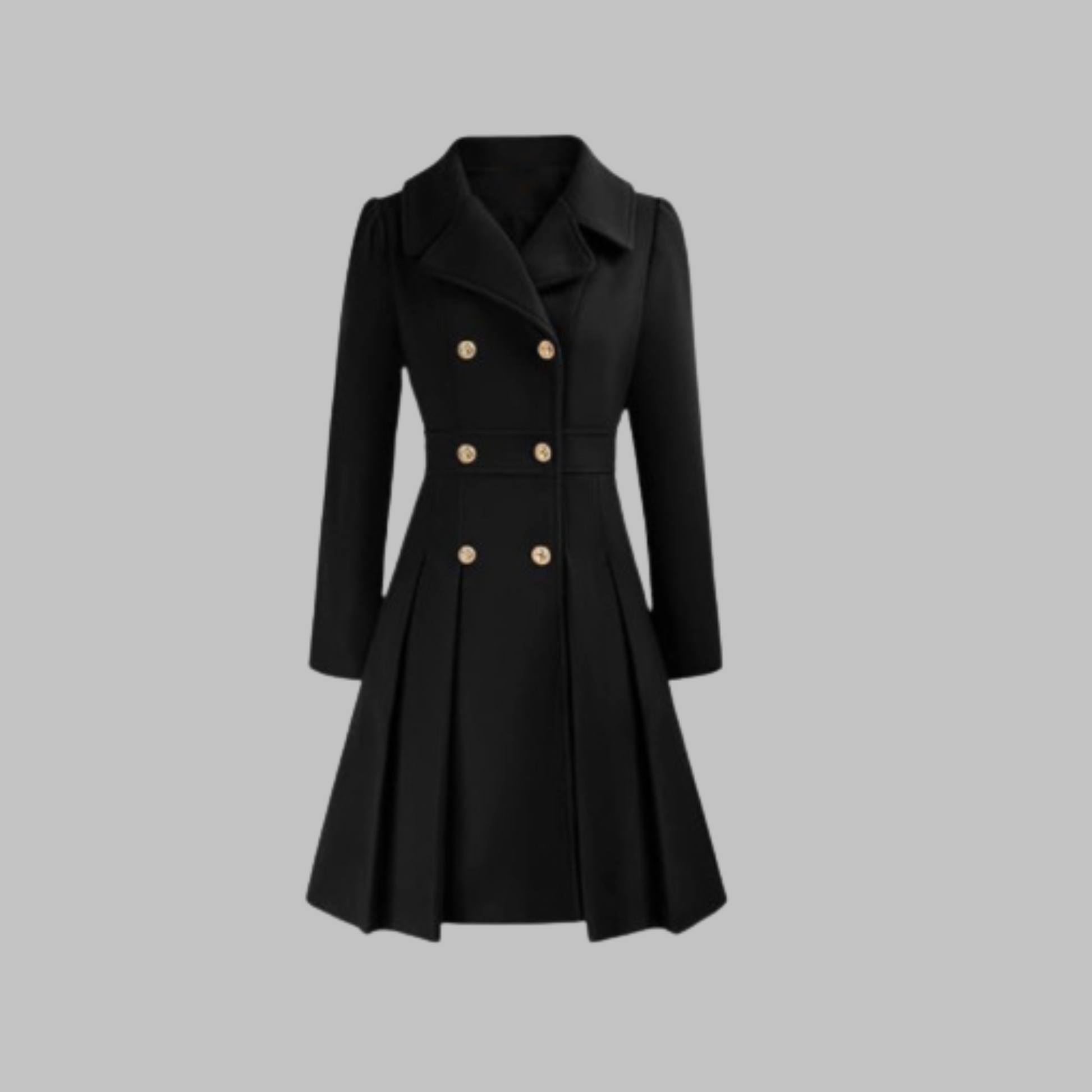 Amelia - Elegant Long Sleeve Coat — 19