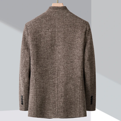 Le Blazer d'Affaires pour Hommes Alghero en Fleece Chaud avec Col Montant — 4