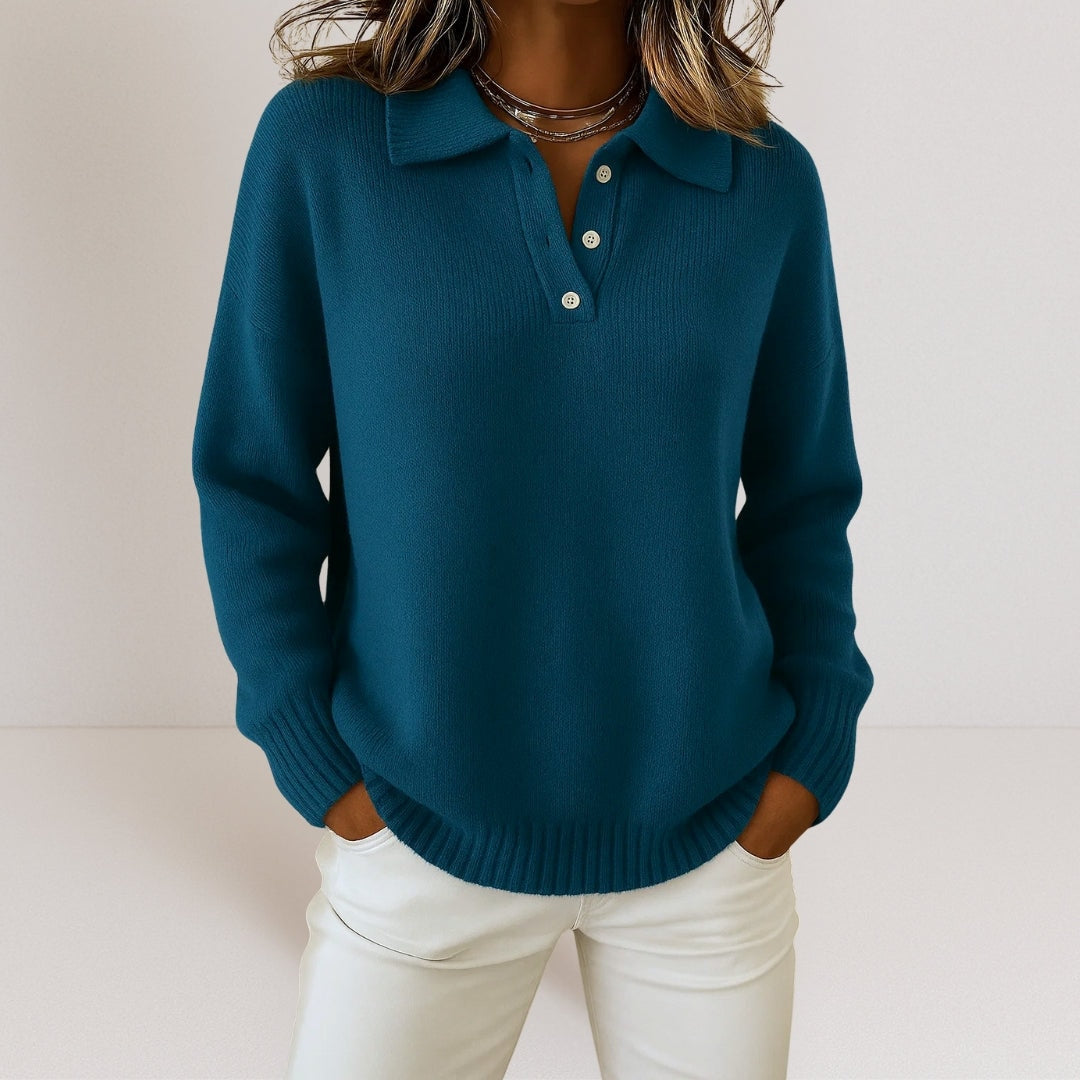 Olivia™ | Weicher Strickpullover mit Kragen — 2