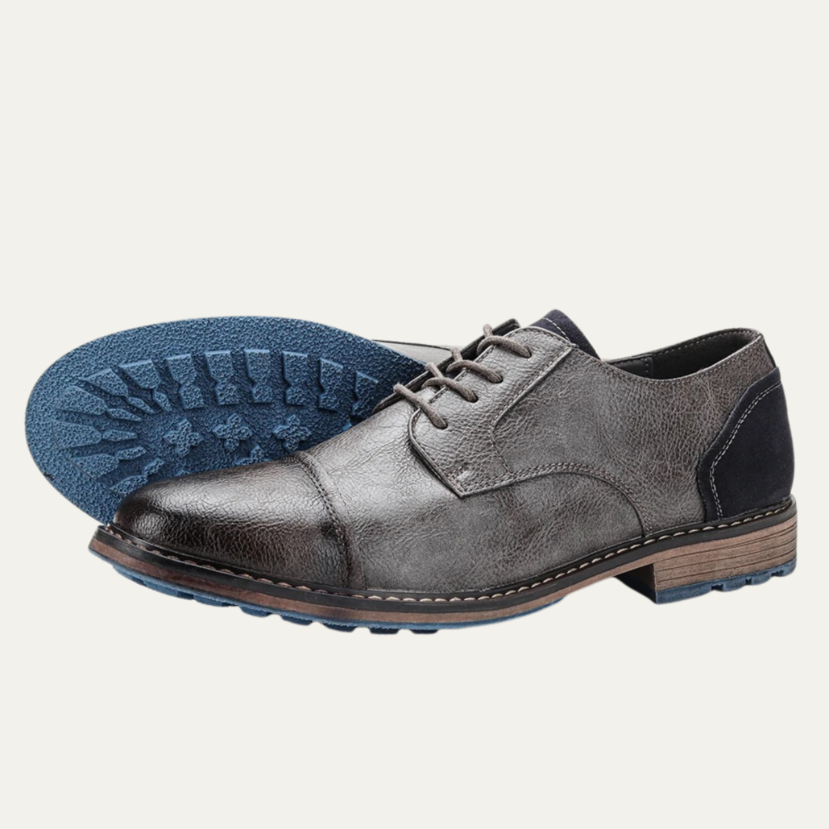 The Monferrato Men’s Retro Lace Up Leather Oxford Shoes — 14
