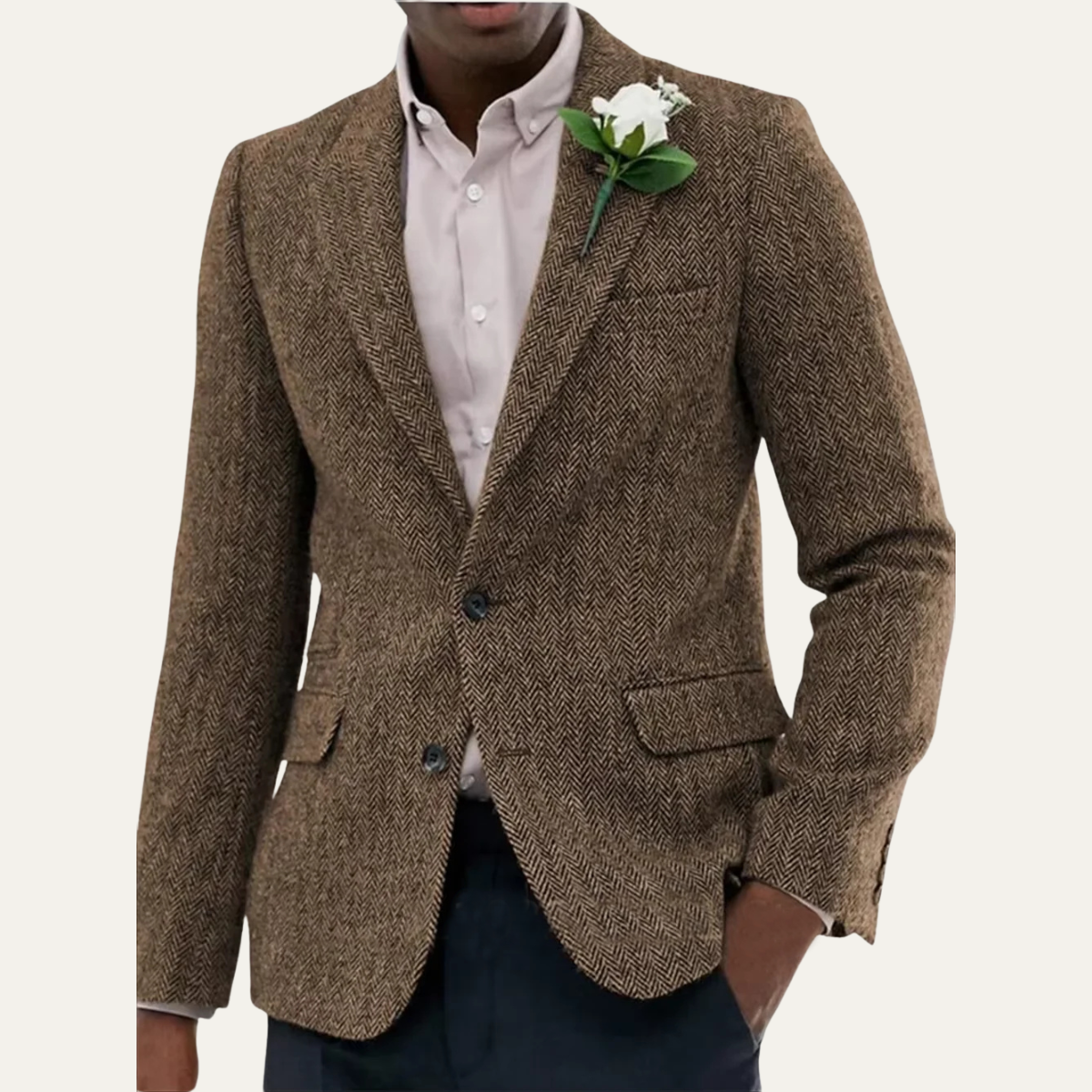 Le Blazer Classique en Laine Herringbone pour Homme Jefferson — 2