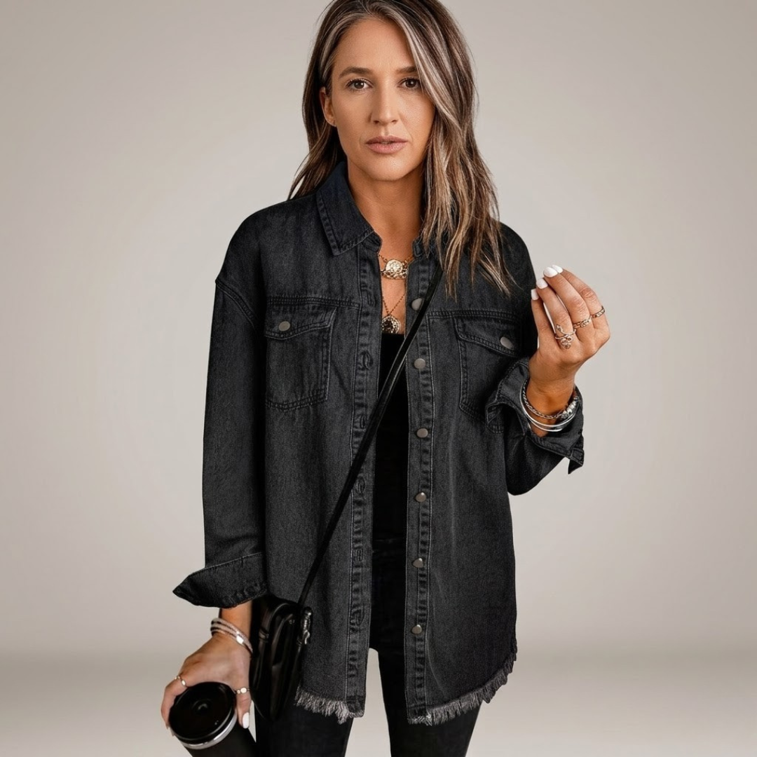 Eleanor - Casual Layering Denim Jacket — 1