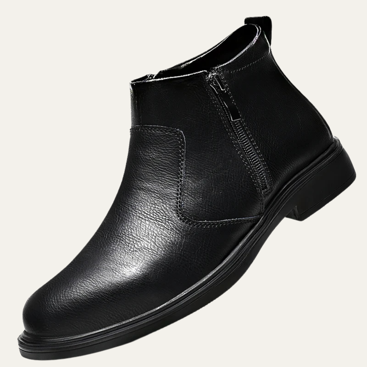 The Copperfield Men’s Casual Side Zip Leather Ankle Boots — 2