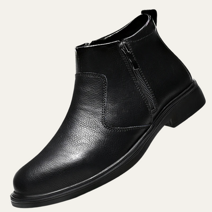 The Copperfield Men’s Casual Side Zip Leather Ankle Boots — 2