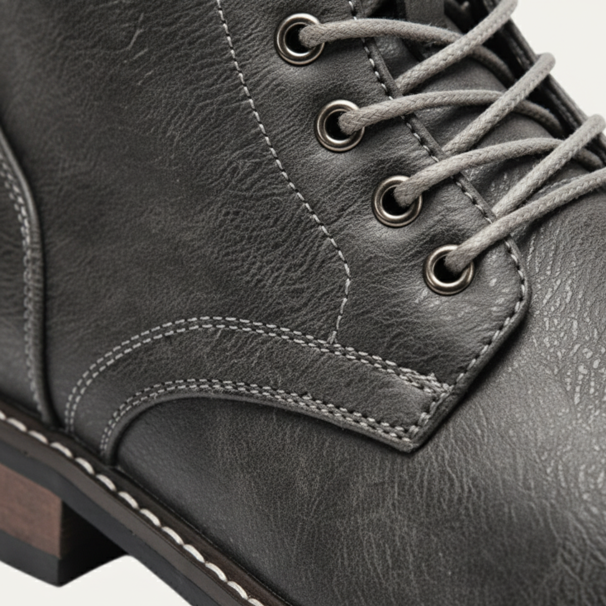 The Porto Cervo Men’s Durable Leather Lace Up Ankle Boots — 4