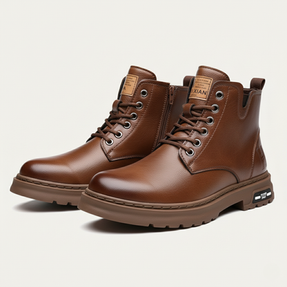 The Lipari Men’s Durable Non Slip Leather Ankle Boots — 1