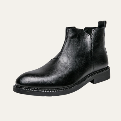 The Etna Rosso Men’s Classic Genuine Leather Ankle Shoes — 1