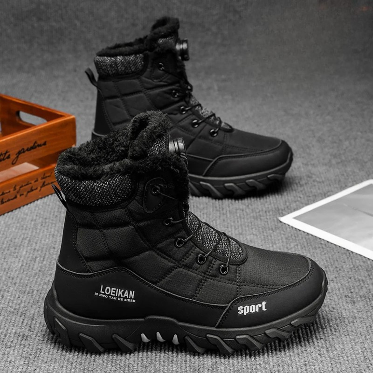 The Northpark Men’s Stylish Plush Lined Snow Boots — 2