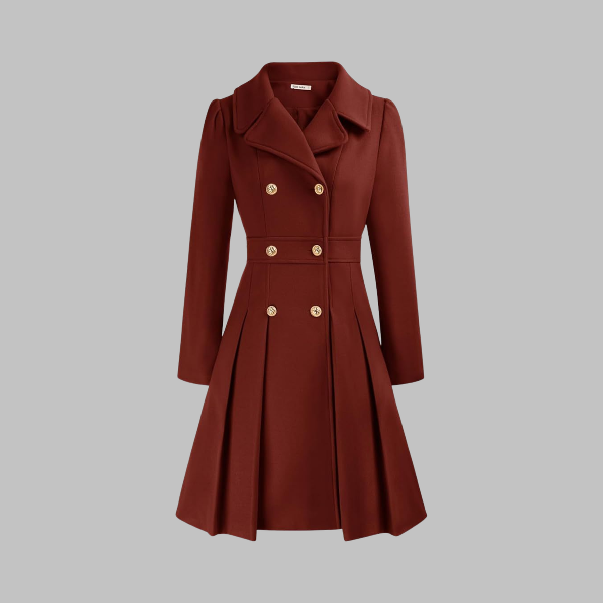 Amelia - Elegant Long Sleeve Coat — 1