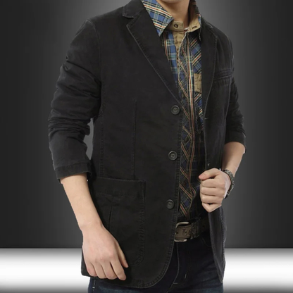 Le Blazer en Coton Léger Ajusté pour Hommes Siracusa — 8
