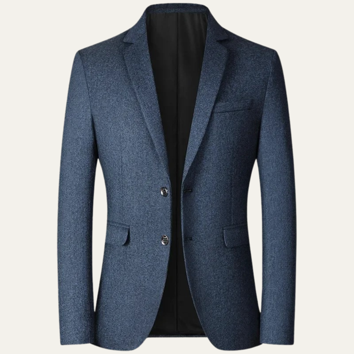Marius | Blazer de Costume Ajusté à Revers Cranté pour Homme - Bleu Jean