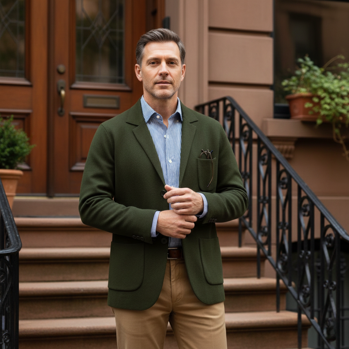 Le Blazer d'Été en Lin Oxford - Invité de Mariage Homme - Occasions Formelles — 12