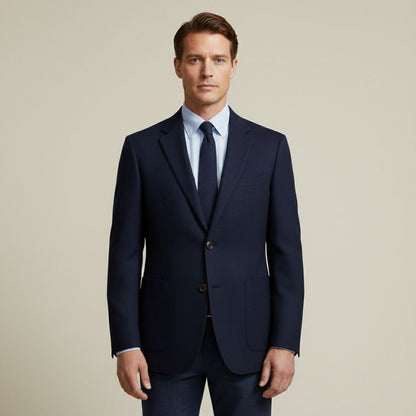 Veste Blazer en Laine Tweed à Rayures Herringbone pour Hommes Gravedona — 2